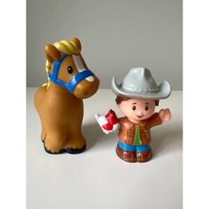 Fisher-Price Little People Farmer holding a Chicken and Horse 2016